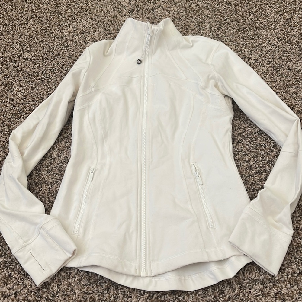 Lululemon White Define Jacket Size 6